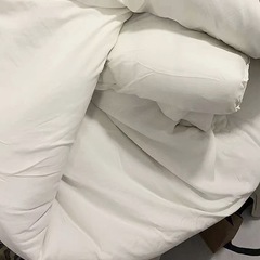 布団（150×200cm）＋収納バスケット＋カバー付きセットの画像