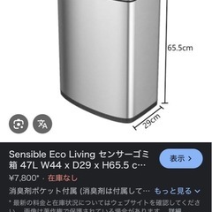 引き取り決定 センサー式ゴミ箱 2個セット【コストコ購入】の画像