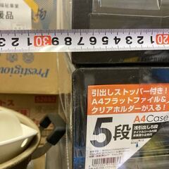 事務用品 書類 整理 ナカバヤシ A4 レター ケース 浅5段 ブラック 新品 未使用の画像