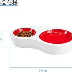MYPETMYPAL 猫 犬 ペット食器 陶器 餌入れ フードボウル 水入れ 皿 可愛い 猫用 犬用 食べやすい 子猫用 猫食器台 ネコ用品 手入れ簡単 安定感 セラミックボウル (steak) - メルカリの画像