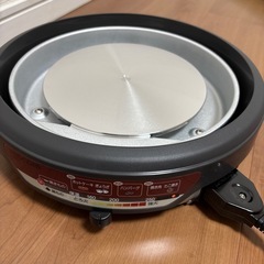 未使用新品　テスコム TESCOM グリル鍋 スタイリッシュグレー GP9000の画像