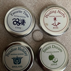 缶入りのお香３　４個セット　コーンタイプ