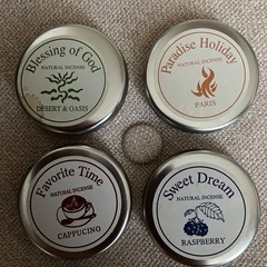 缶入りのお香４　４個セット　コーンタイプ