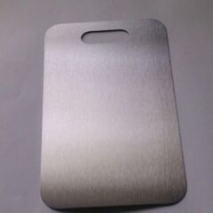 ステンレス製 まな板　15cmX24cm【新品、未使用】の画像
