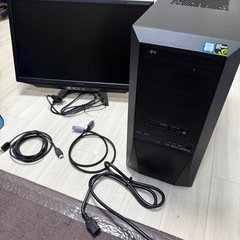 GALLERIAデスクトップパソコン・モニターセット(注:キーボ...