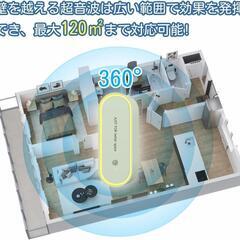 ネズミ駆除 超音波 害虫駆除器 蚊取り器 虫除け 360°LEDランプ付きの画像