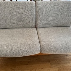 飛騨産業 クレセントソファ 2人掛け CRESCENT ナラ材の画像