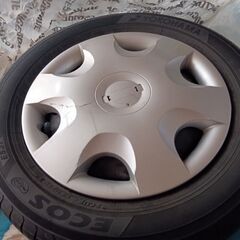 日産モコ純正ホイールタイヤ4本の画像