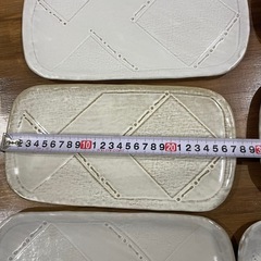 四角い平皿、9枚セットの画像
