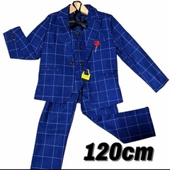 男の子スーツセット 4点セット120cm キッズスーツ 入学式 七五三 結婚式の画像