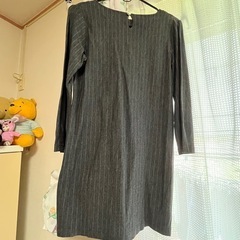 七分袖チュニック丈カットソーの画像