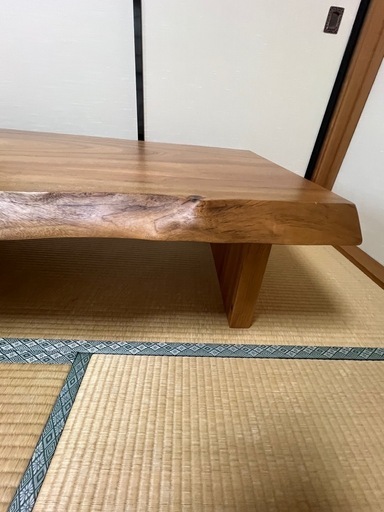 一枚板　ローテーブル　