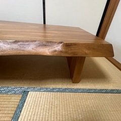 一枚板　ローテーブル　の画像
