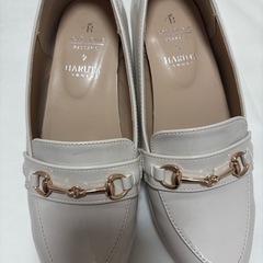 23.5【新品】HARUTA ROPE PICNICコラボホワイト ローファーの画像
