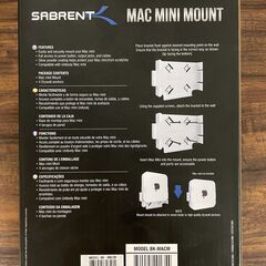 未使用　SABRENT Mac Mini用VESAマウントの画像
