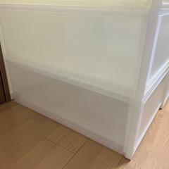【受け渡し予定者さま決まりです】無印の衣装ケース大4セットの画像