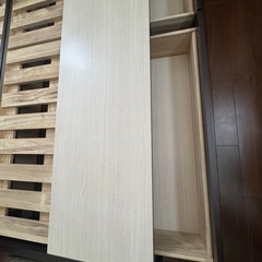 【お取引先決定 】引き出し付シングルベッド2台の画像