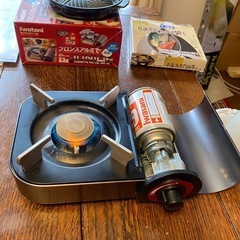 イワタニ 小型カセットコンロ 焼肉グリル付きの画像