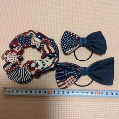 ハンドメイド　シュッシュ＆ヘアゴム①の画像
