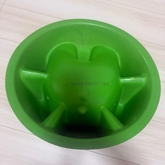 ベビーチェア　バンボ テーブルあり 緑の画像