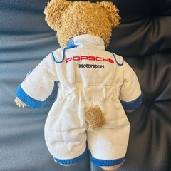 お値下げ！早い者勝ち！【ポルシェ PORSCHE】テディベア レーシングスーツ ぬいぐるみ の画像