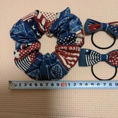 ハンドメイド　シュッシュ＆ヘアゴム②の画像