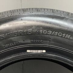 【新車外し】2025年製 BS BRIDGESTONE R202 175/75R15 103/101N LT 15インチ ライトトラック用 夏タイヤ 2本 ダイナ トヨエース等 (KB455)の画像
