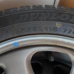 ハスラー純正ホイール、冬タイヤセット　165/60r15の画像