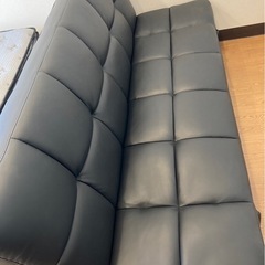 【美品】2人掛けソファー 130cm幅 ソファベッド 美品 リクライニングの画像