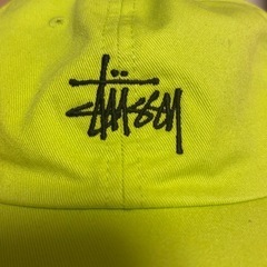STUSSY ステューシー キャップ ショーンフォント 刺繍ロゴ ライムグリーン 帽子 ストリート ユニセックスの画像