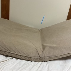 ☺️座椅子  A ゴロ寝マット  薄茶色 53✖️49✖️44cm  4段 布貼り カバー洗濯可の画像