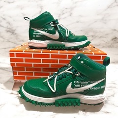 超希少　26.5cm Off-White×NIKE Air Force1 緑 の画像