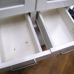 スリム 食器棚 ホワイト 幅59×奥41.5×高179.5 収納家具 キッチン収納 白 札幌市厚別区 厚別店の画像