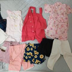 80サイズ　女の子　夏服の画像
