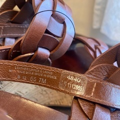 TORY BURCH トリーバーチ　レザープラットフォームサンダル　ブラウンの画像