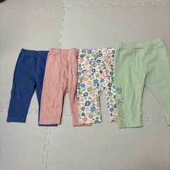 【取引中】⑧子供服の膝下ズボン3着90cm＋左の1着のみ80㎝