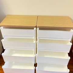 4段収納ケース　2個の画像