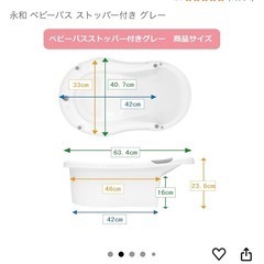 ベビーバス　湯温計　セットの画像