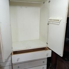 【8月末まで】白いタンス 昭和レトロの画像