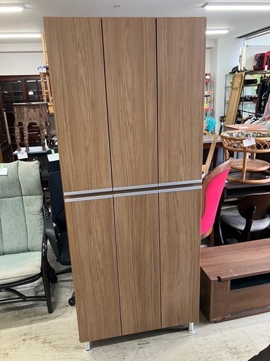 ☆値下げ☆Ｋ2507-472 シューズボックス ハイタイプ (大川家具)キズ汚れ有り