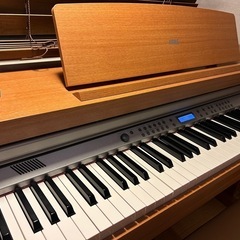 KORG 電子ピアノ CONCERT C-520 ピアノ本体&椅子　扉など難ありの画像