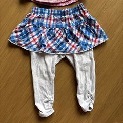 ミキハウス　ベビー帽子とスカートセットの画像