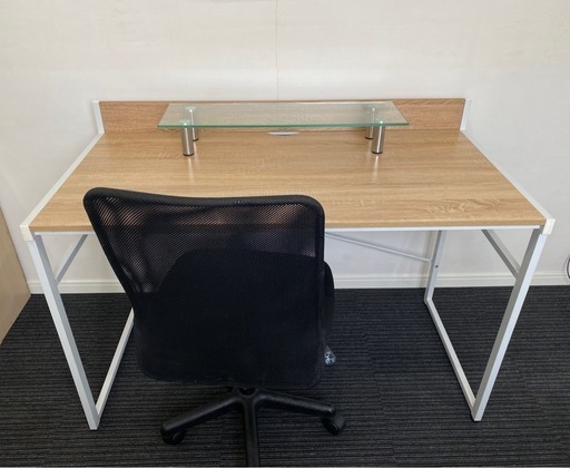 【決定】デスク＋椅子＋ガラス台