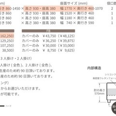 リラックスフォーム  ハイバック　3人掛けソファ　の画像