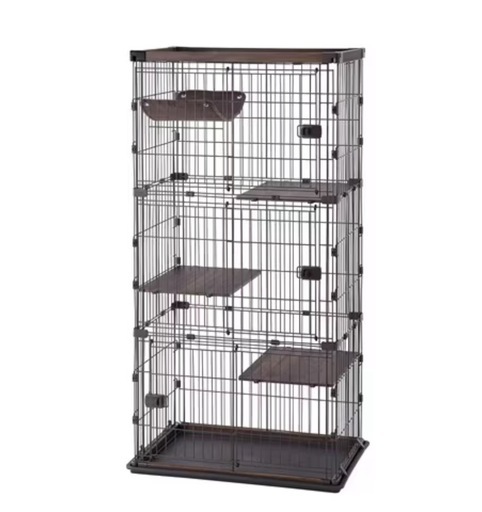 【お譲り先が決まりました！】アイリスオーヤマ ウッディキャットケージ3段