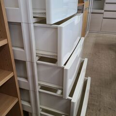 J1077【リユースのサカイ柏店】ウッドトップ5段プラチェスト　クリーニング済の画像