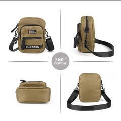 ミニショルダーバッグ ポシェット メンズ レディース ⭐️ブラックの画像