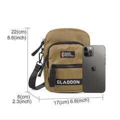 ミニショルダーバッグ ポシェット メンズ レディース ⭐️ブラックの画像