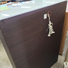 J1078【リユースのサカイ柏店】NITORI　ニトリ　レンジ台　レンジボード　ダークブラウン　クリーニング済　の画像