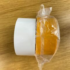 未使用品！貼ってはがせる体育館テープ　白・黄セットの画像